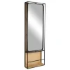 Dutchbone Garderobe Langres Mit Drehbarem Spiegel Aus Rattan 23
